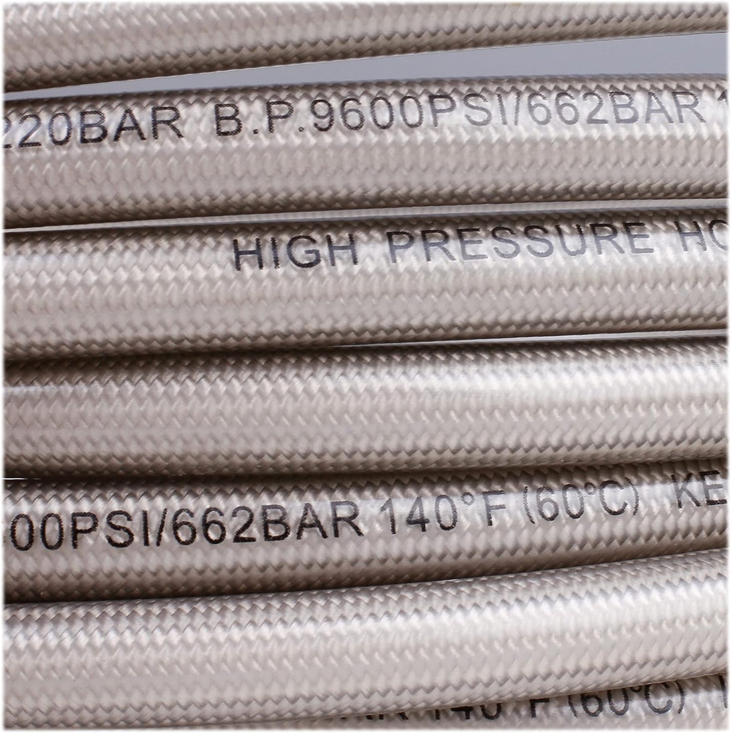 WOJET 3200 PSI 25 FT Pressure Washer Hose 1/4" M22-14mm Brass Thread Universal Replacement for Most Pressure Washers PA7261