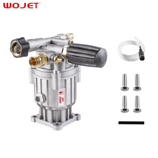WOJET 3/4" Shaft Horizontal Pressure Washer Pump 3000 PSI @ 2.5 GPM Replacement Pump for Power Washer