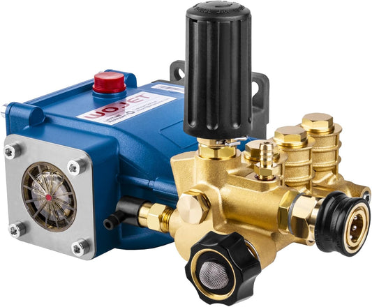 Triplex Plunger Pressure Washer Pump, 3600PSI 2.7GPM, 3/4" Shaft, Self-Priming, Horizontal Replacement Pump Kit for Honda GX160 GX190 GX200, Dewalt 3000PSI, Simpson 90037, Generac 5-7HP Engines